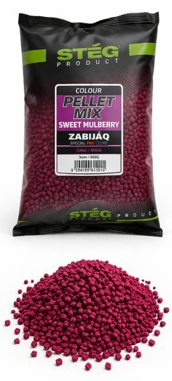 E-shop Stég pelety zabijaq pellet mix 800 g 3 mm - sweet mulberry