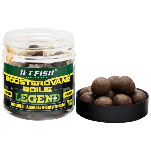 Jet Fish Boosterované Boilie Legend Range 250 ml 24 mm - Bioliver-Ananás/N-butyric