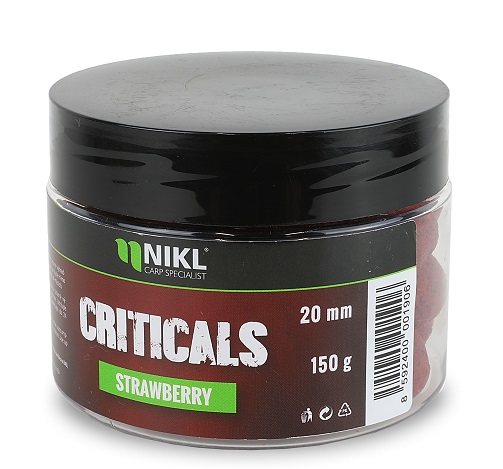 Nikl criticals boilie strawberry 150 g - 20 mm