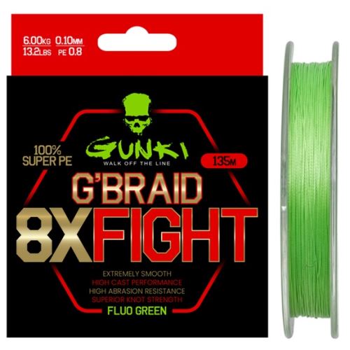 Gunki Splietaná Šnúra G Braid 8X Fighting Pe0,8 135 m