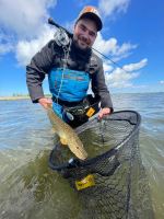 Fencl Muškársky Podberák King XL Karbón s Pogumovanou Sieťou Plávajúce 55x47 cm (2)