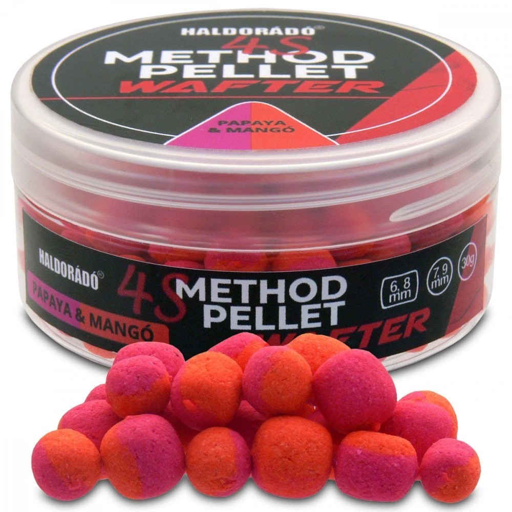 E-shop Haldorádó pelety 4s method pellet wafters 30 g 6+8 mm/7+9 mm - papaya mango