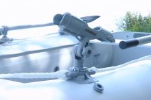 Sportex Nafukovací Čln SHELF 330F Lamelová Podlaha s Úchytmi FASTEN Zelený 2x Lavička (14)