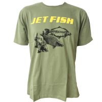 Jet Fish Tričko Olivové-Veľkosť XXL
