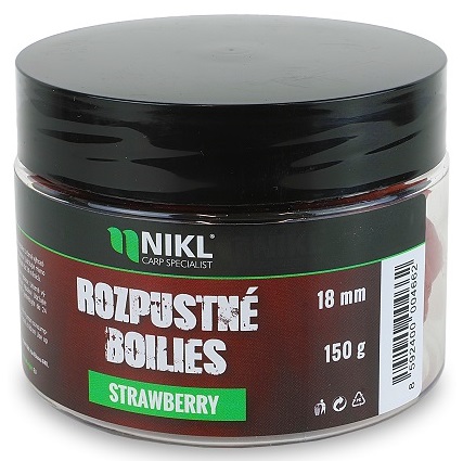 E-shop Nikl rozpustné boilies strawberry 150 g - 14 mm