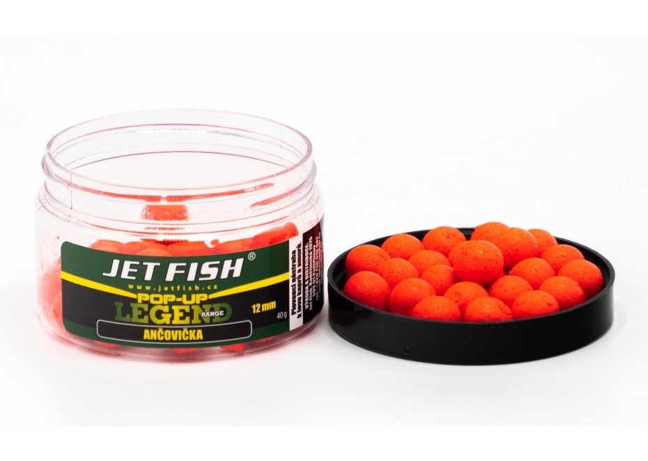 Jet fish plávajúce boilie legend range ančovička - 40 g 12 mm