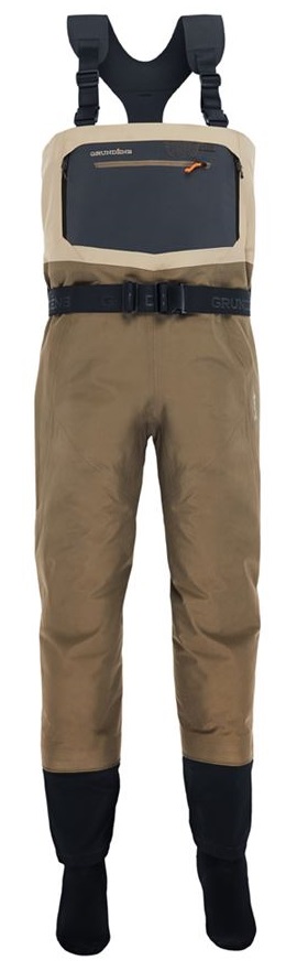 E-shop Grundéns prsačky men´s boundary stockingfoot wader stone/otter - medium king 42-44,5