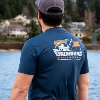 Grundéns Tričko Commercial Boat SS Tech Tee Blue Abbys (2)