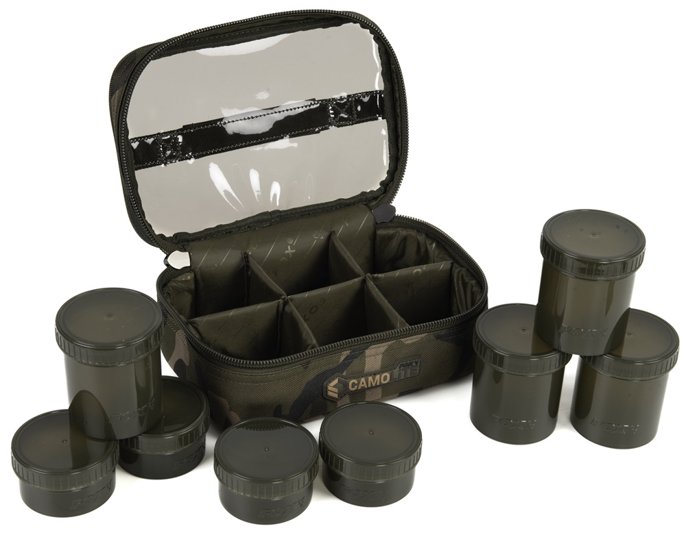 Fox puzdro camolite 8 pot hookbait case