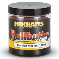 Mikbaits chytacie halibutky v dipe 14 mm 250 ml-Red Fish Medium