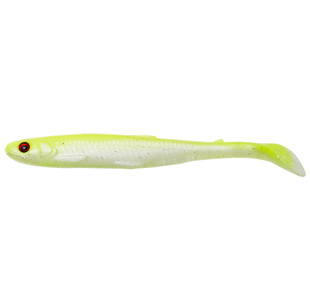 Savage gear gumová nástraha slender scoopl shad lemon back - 13 cm 12 g