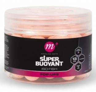 Mainline plávajúce boilie super buoyant pop-ups iso fish 13 mm - pink