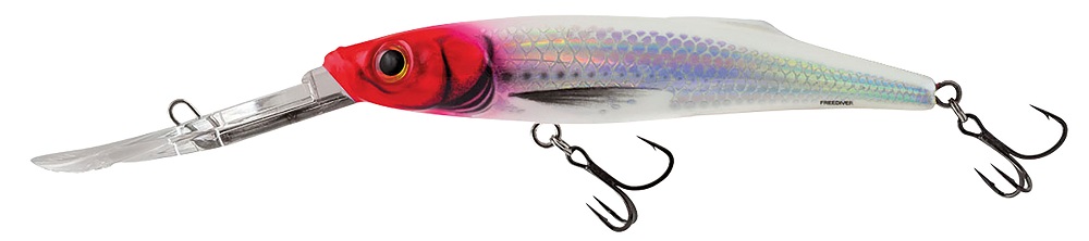 Salmo wobler freediver super deep runner holographic red head 7 cm 8 g