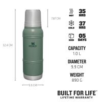 Stanley Termoska The Artisan Thermal Bottle Hammertone Green 1 l (3)