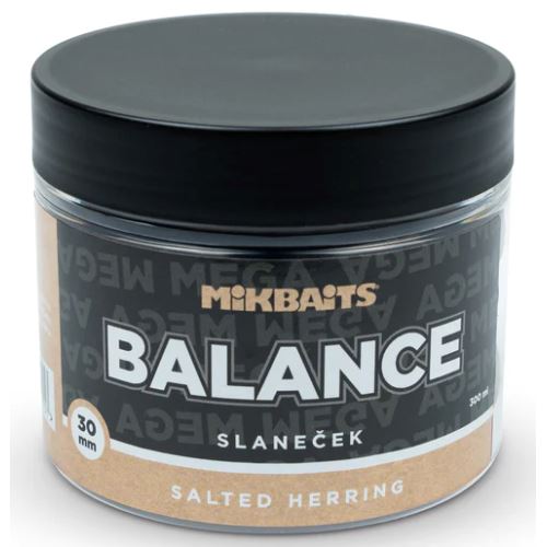 Mikbaits Vyvážené Boilie Mega Balance ManiaQ Slaneček 300 ml 30 mm