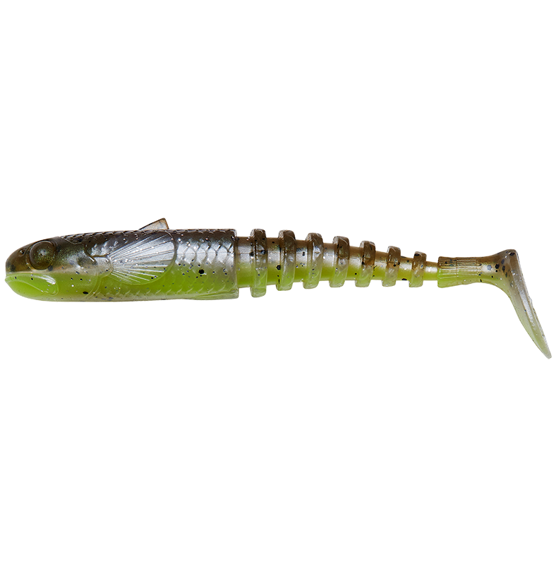 Savage gear gumová nástraha gobster shad bulk green pearl yellow - 7,5 cm 5 g