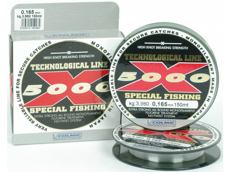 Colmic vlasec x5000 special fishing 150 m číra-priemer 0,12 mm / nosnosť 2,29 kg