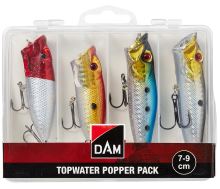 Dam Sada Woblerov Topwater Popper Pack 7-9 cm