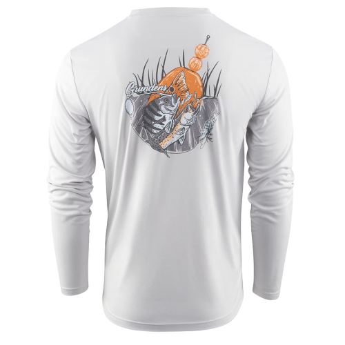 Grundéns Tričko Poppin South LS Tech Tee Glacier