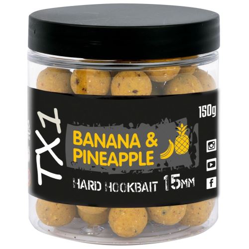 Shimano Tvrdené Boilies TX1 Hard Hookbait Banana & Pineapple 150 g