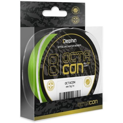 Delphin Splietaná Šnúra OctaCON Fluo Zelená 135 m