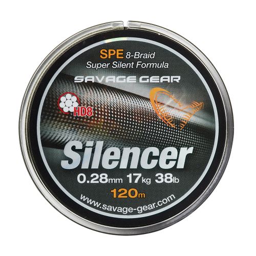 Savage Gear Splietaná šnúra HD8 Silencer Braid 120 m Green