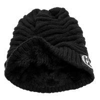 Hotspot Design Zimná Čiapka s Kožuškom Čierna (1)