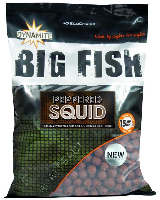 Dynamite baits boilies big fish peppered squid - 1,8 kg 20 mm