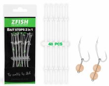 Zfish Zarážky Silicone Boilie Stops 16-30 mm 48 ks