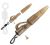 Zfish Závesky Lead Clip Set &amp; Tail Rubber + QC 6 ks