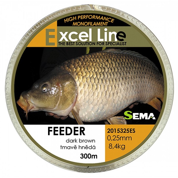 Sema vlasec feeder hnedá 300 m-priemer 0,22 mm / nosnosť 6,1 kg