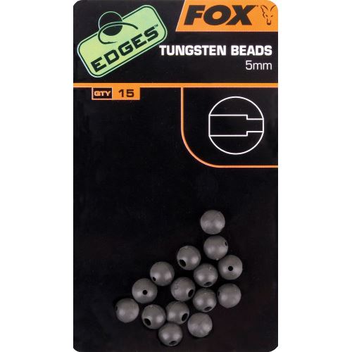 Fox Korálky Edges Tungsten Beads 5 mm 15 ks