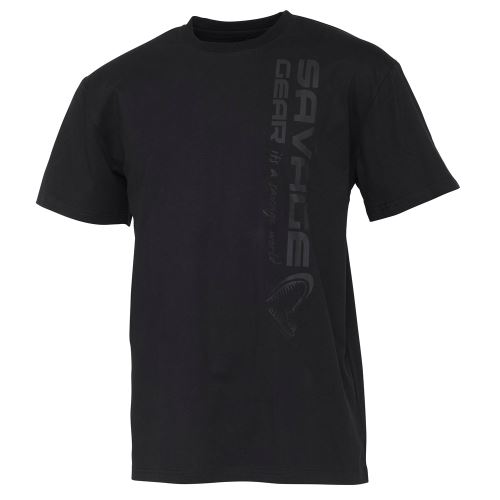 Savage Gear Tričko Vertical Logo Tee Black