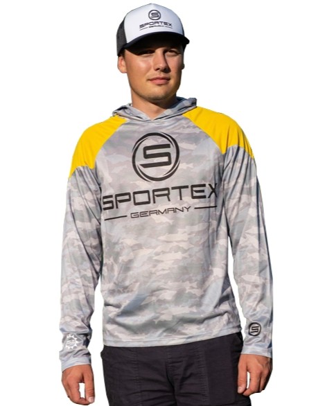 E-shop Sportex tričko s dlhým rukávom dres upf 50 žlto/šedé - m