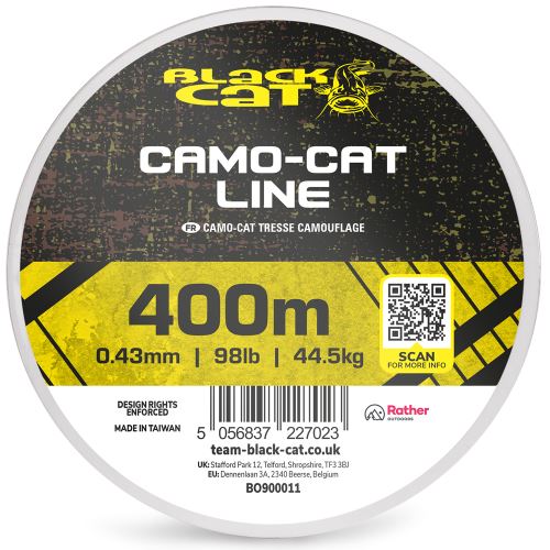 Black Cat Pletená Šnúra Camo-Cat Line 400 m