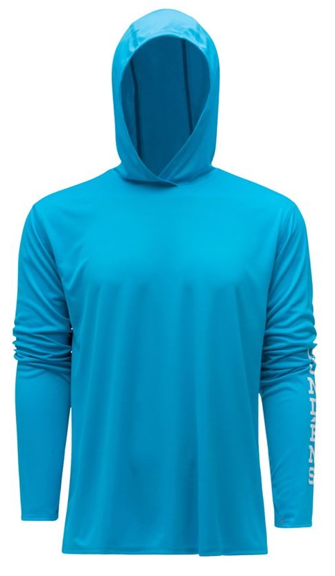 E-shop Grundéns funkčná uv mikina tough sun hoodie azure - xxl