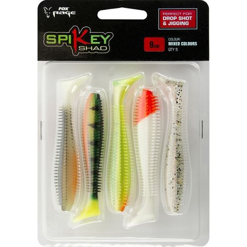 Fox Rage Gumová Nástraha Spikey Shad Mixed Pack Colours 5 ks
