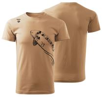 Giants Fishing Tričko Pánske Plávajúci Kapor Béžové - XXXL