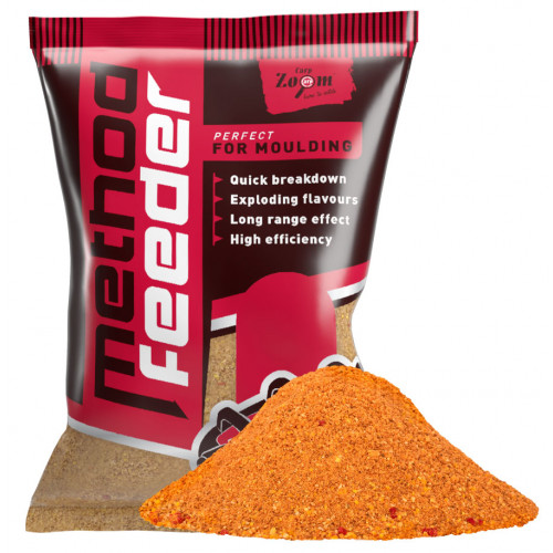 Carp zoom krmítková zmes method feeder groundbait 1 kg - mango broskyňa