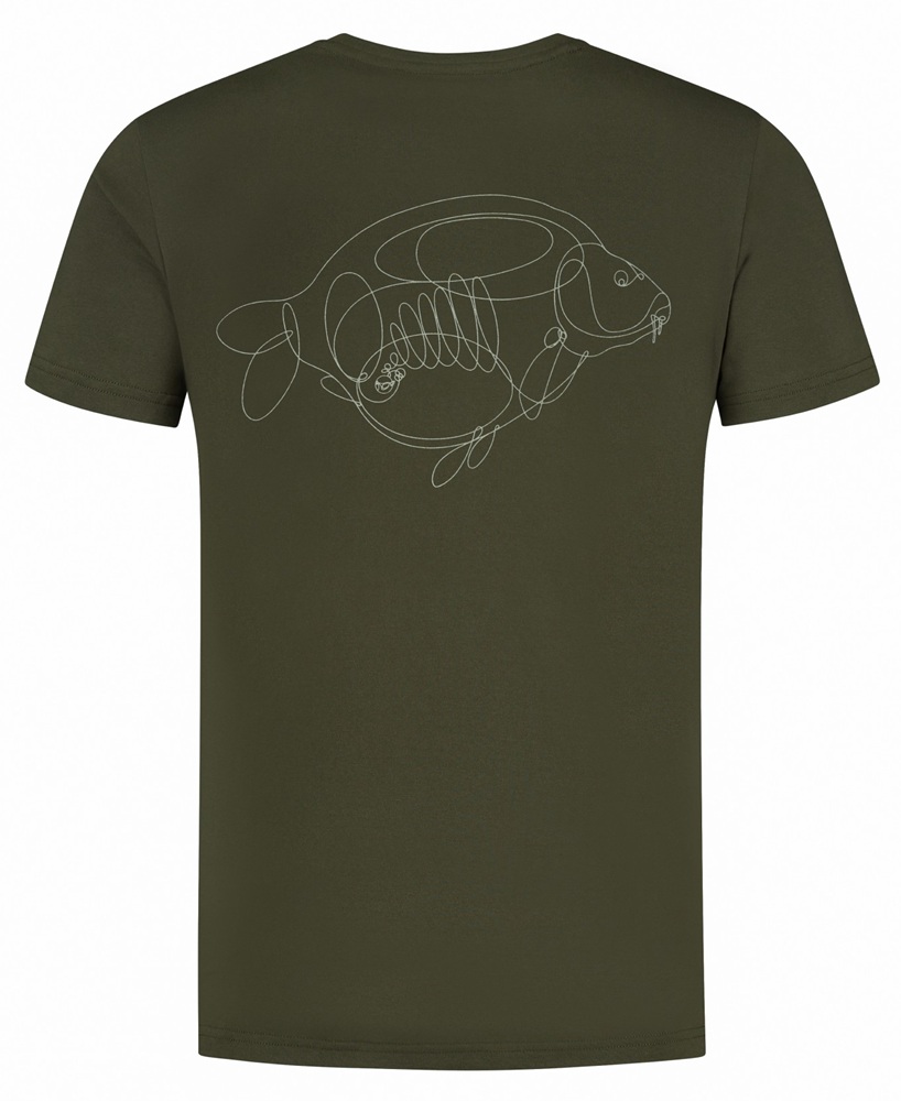 E-shop Korda tričko one liner tee olive - s