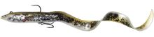Savage Gear Gumová nástraha Real Eel 30 cm 80 g Olive Pearl 1ks-20 cm 38 g