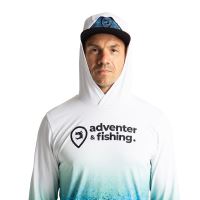 Adventer & Fishing Funkčné Hoodie UV Tričko White Bluefin Trevally (1)