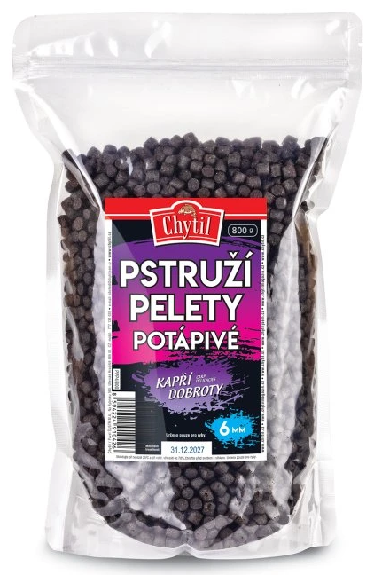 E-shop Chytil pstruhové pelety 800 g - potápivé 6 mm