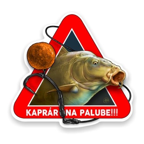 4ANGLERSDESIGN Samolepka 33 Kaprár Na Palube