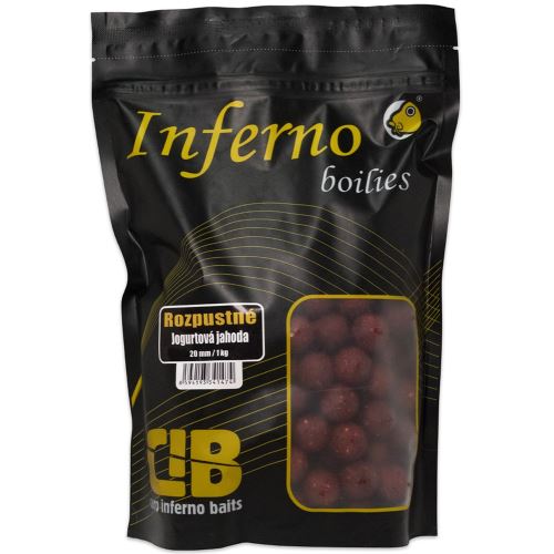 Carp Inferno Rozpustné Boilies Nutra Line Jogurtová Jahoda