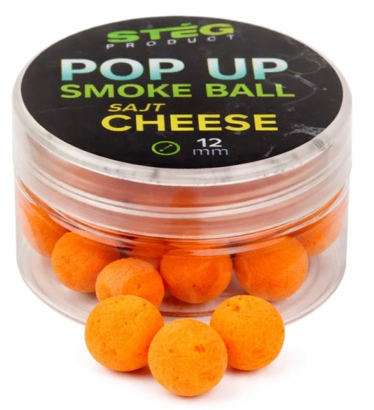 Stég plávajúce boilie pop up smoke ball 10 g 12 mm - cheese