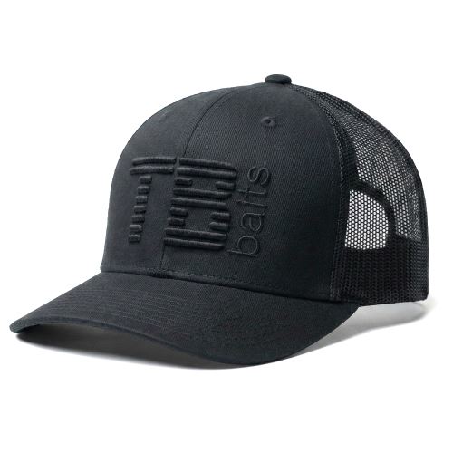 TB Baits Šiltovka Trucker Cap 3D Logo Black