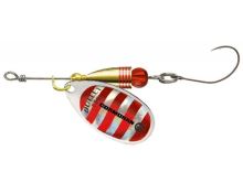 Cormoran Blyskáč Bullet Single Hook Silver Red Strips-1-3 g