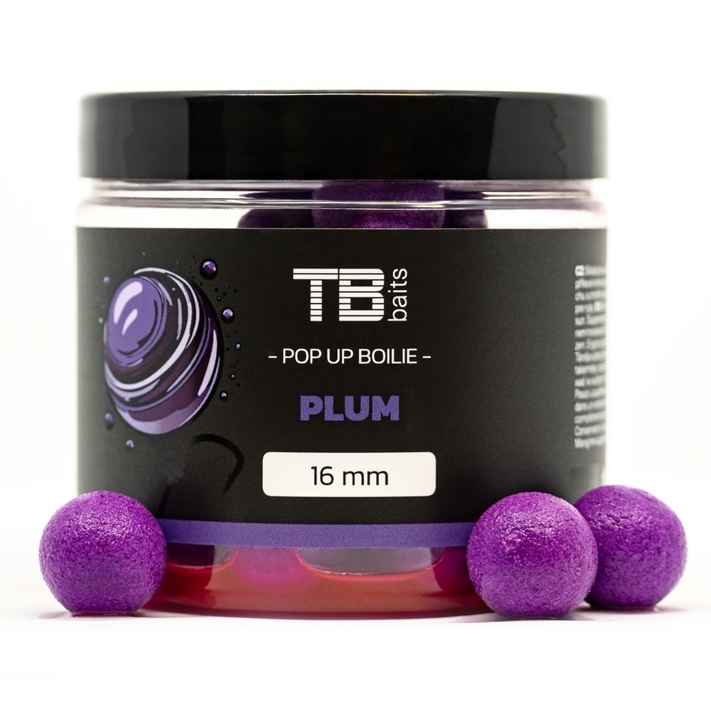 E-shop Tb baits plávajúce boilie pop-up plum + nhdc 65 g-16 mm