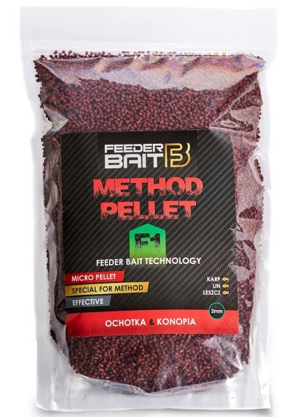 Feederbait method pellet 2 mm 800 g - f1- patentka/konope